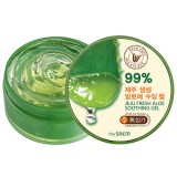 Гель для лица и тела универсальный увлажняющий с экстрактом алоэ 99% "The Saem Jeju Fresh Aloe Soothing Gel 99%" 300 мл. 